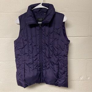 Colebrook Women's Purple Puffer Vest Size Medium